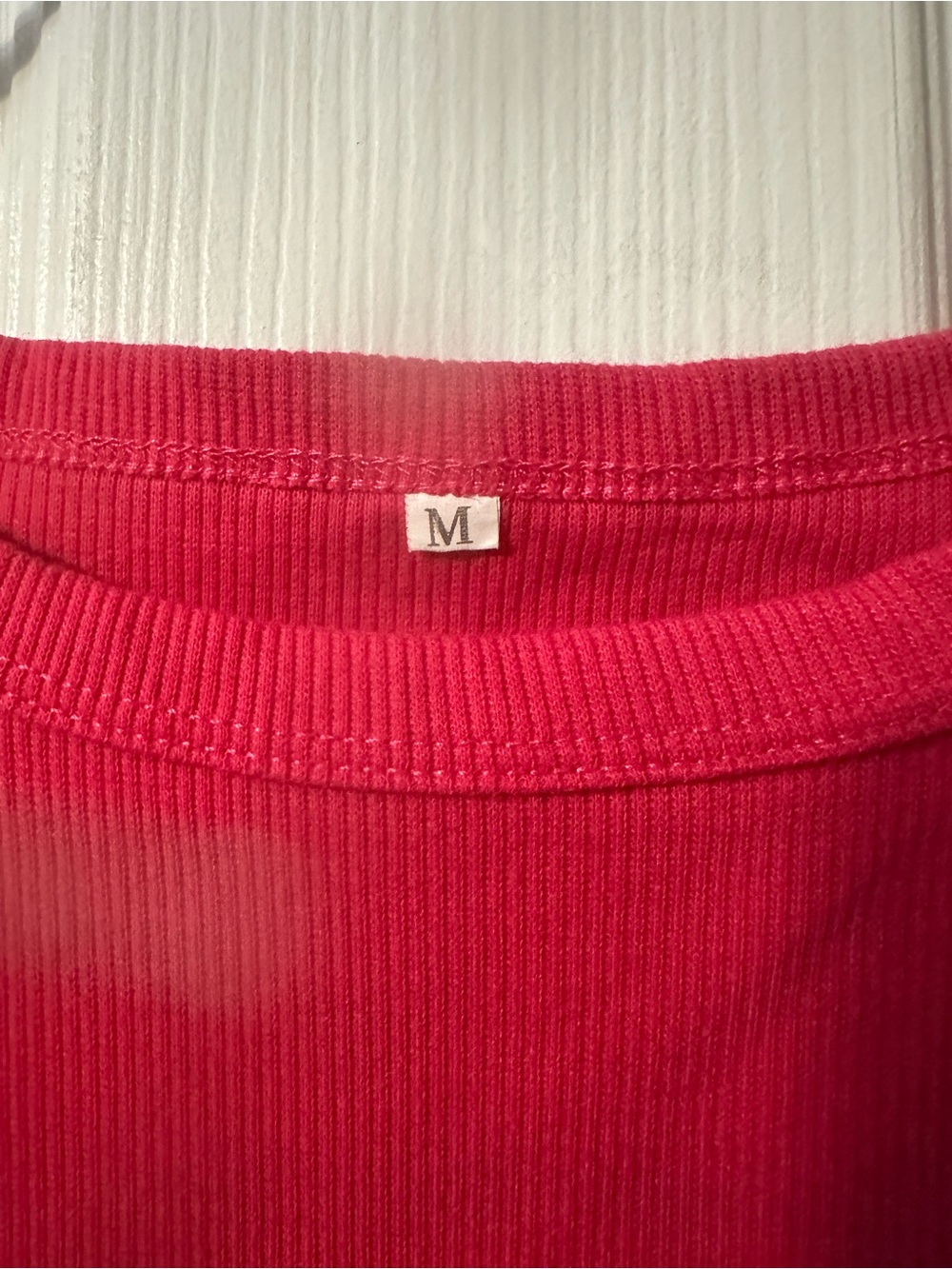 Hot Pink Ribbed Tank Top - Unbranded - Picture 4 of 4